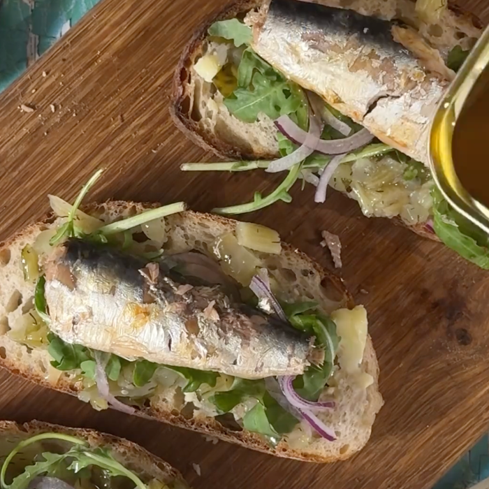 Sardine With Capers and Onion