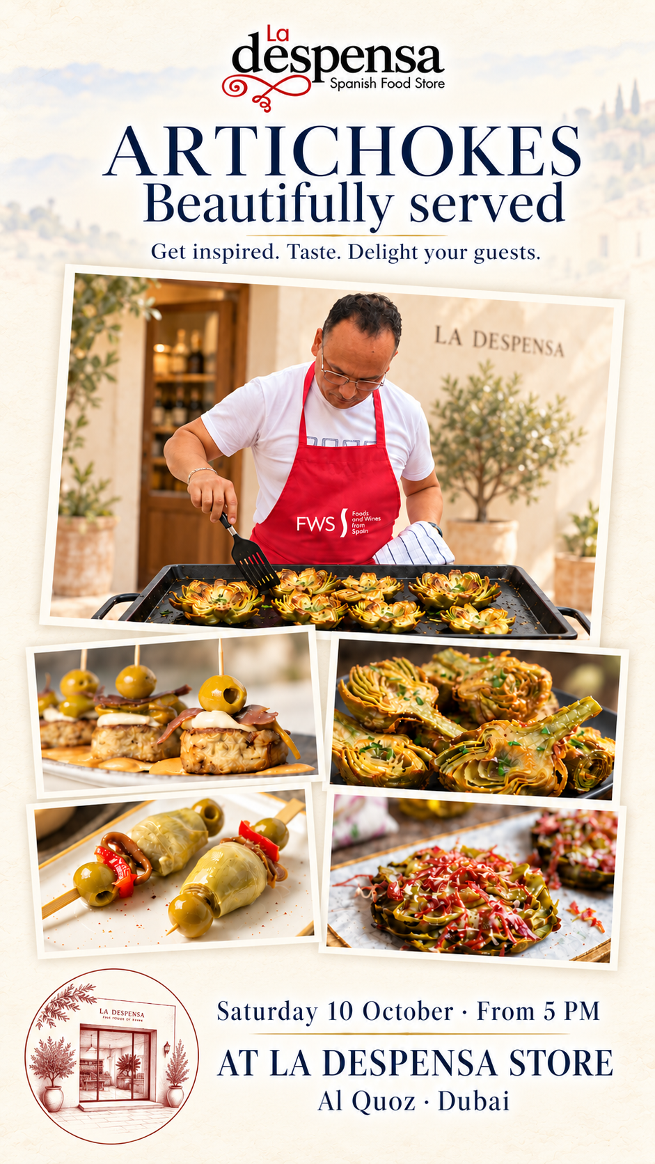 Artichokes, beautifully served | Alcachofas para sorprender