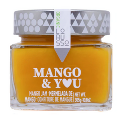 Organic Mango Jam Extra Lorusso 305 Glass Jar | Mermelada de Mango Ecologica Extra Lorusso 305g