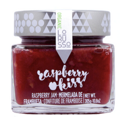 Organic Raspberry Jam Extra Lorusso 305g Glass Jar | Mermelada de Frambuesa Ecologica Extra Lorusso 305g