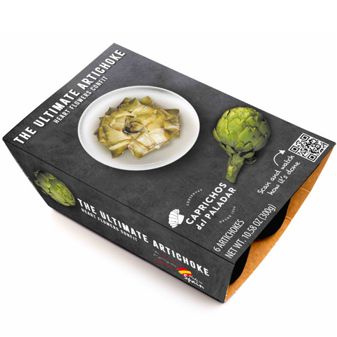 Frozen Artichoke Flower Confit Caprichos del Paladar 6 pcs x 50g Tray | Flor de Alcachofa Confitada con AOVE Congelada  6Pc x 50g