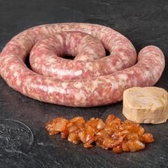 Catalan Sausage with Onion & Foie Gras Casanovas Approx.300g  | Butifarra Catalana con Cebolla y Foie Casanovas Aprox.300g