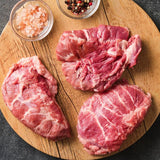 Frozen Pork Cheeks in 110g Plum - 1 kg Approx ( 8-10 plum) | Carrilleras de Cerdo Congeladas 1 kg (8-10 Uds) - La despensa