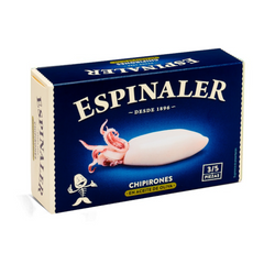 Baby Squid in Olive Oil 5/8 Espinaler 110g Tin | Chipirones en Aceite de Oliva 5/8  Espinaler 110g Tin