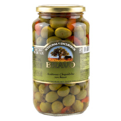 Marinated Green Olives Chupadedos  525g Glass Jar | Aceitunas Verdes Marinadas Chupadedos  525g Cristal