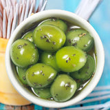 Marinated Green Crushed Olives Embrujos Maestros A.  | Aceituns Marinadas Embrujos Maestros A.