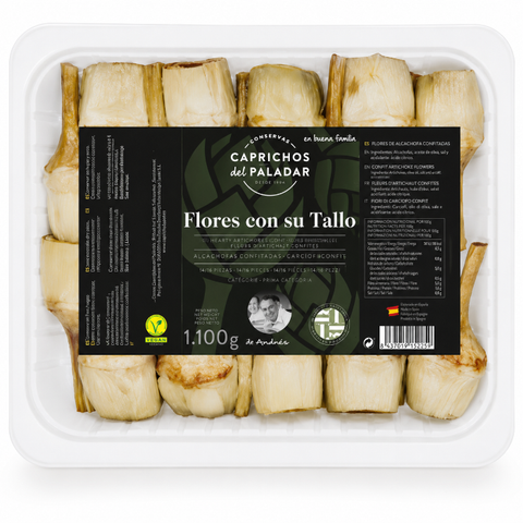 Frozen Artichoke Flower Confit with Stem Caprichos del Paladar | Alcachofa Entera Confitada con AOVE Congelada