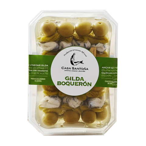 Skewer Gilda White Anchovie Casa Santona 220g (8 pcs) Terrine | Pincho Tipo Gilda con Boqueron 220g (8 Pcs)