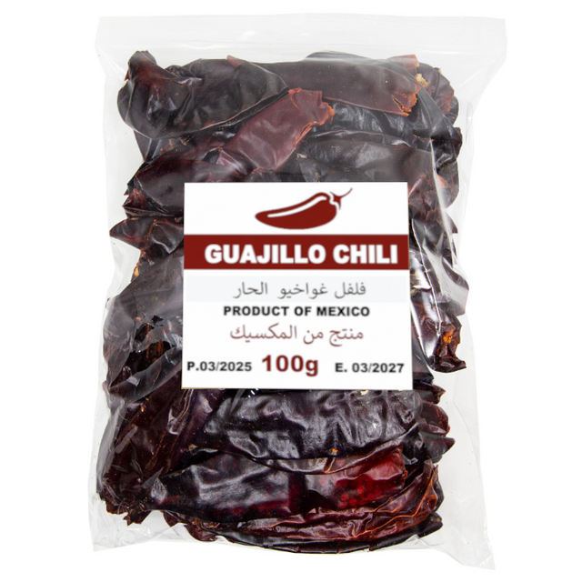 Guajillo Chili Pepper Dry 100g | Pimiento seco Guajillo 100g
