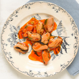 Galician Mussels in Pickled Sauce 12 -16 La brujula 110g | Mejillones Gallegos en Salsa Escabeche 12-16 La Brújula 110 g
