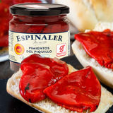 Premium Piquillo Pepper IGP Lodosa Whole 225g Glass Jar | Pimineto del Piquillo Entero de Lodosa D.O.P. 225 g