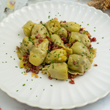 Baby Artichoke Hearts 40/60  in Brine Pelli  290g Glass Jar | Corazones de alcachofa Mini 40/60  Pelli  290 g - La despensa