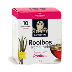Rooibos Vanilla Infusion Carmencita 15g (10 Teabags) Box | Infusión Rooibos Vainilla Carmencita 15g (10 Bolsitas) Caja