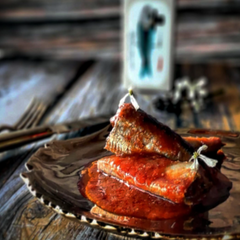 Sardines in Organic Tomato Sauce and EVOO JOSE Gourmet 120g Tin |  Sardines en Salasa de Tomate Ecologico Jose Gourmet 120g