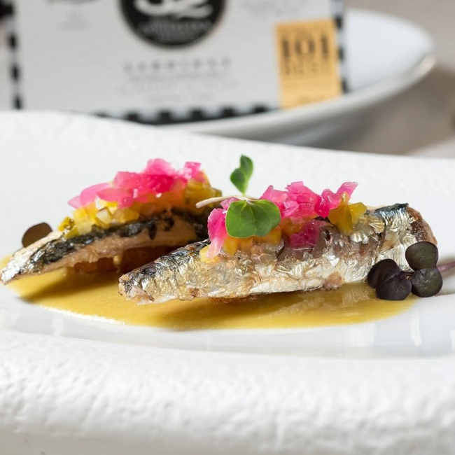 Very Small Sardines in Olive Oil 12/16 pcs RCE Seleccion 1920 112g Tin