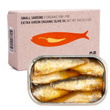 Small Sardines in Organic  Piri-Piri Sauce and Organic Extra Virgin Olive Oil JOSE Gourmet 90g Tin
