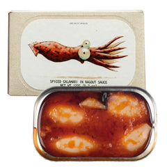 Spiced Calamary in Ragout Sauce JOSE Gourmet 115g Tin | Calamares Picantes en Salsa Ragú JOSE Gourmet 115g Tin